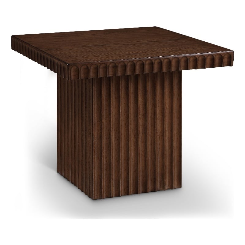 Meridian Furniture Spencer Brown Oak Veneer Coffee Table