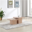 Meridian Furniture Spencer 2-Piece Natural Oak Veneer Coffee Table