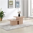 Meridian Furniture Spencer 2-Piece Natural Oak Veneer Coffee Table
