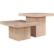 Meridian Furniture Spencer 2-Piece Natural Oak Veneer Coffee Table