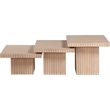 Meridian Furniture Spencer 3-Piece Natural Oak Veneer Coffee Table