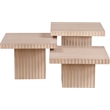 Meridian Furniture Spencer 3-Piece Natural Oak Veneer Coffee Table