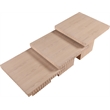 Meridian Furniture Spencer 3-Piece Natural Oak Veneer Coffee Table