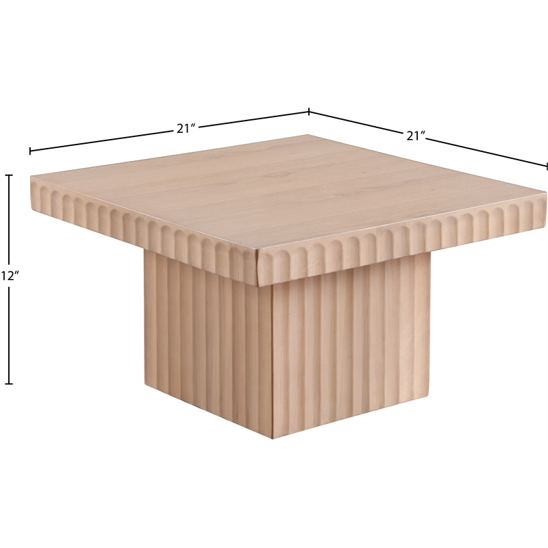 Meridian Furniture Spencer Natural Oak Veneer Coffee Table