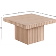 Meridian Furniture Spencer Natural Oak Veneer Coffee Table