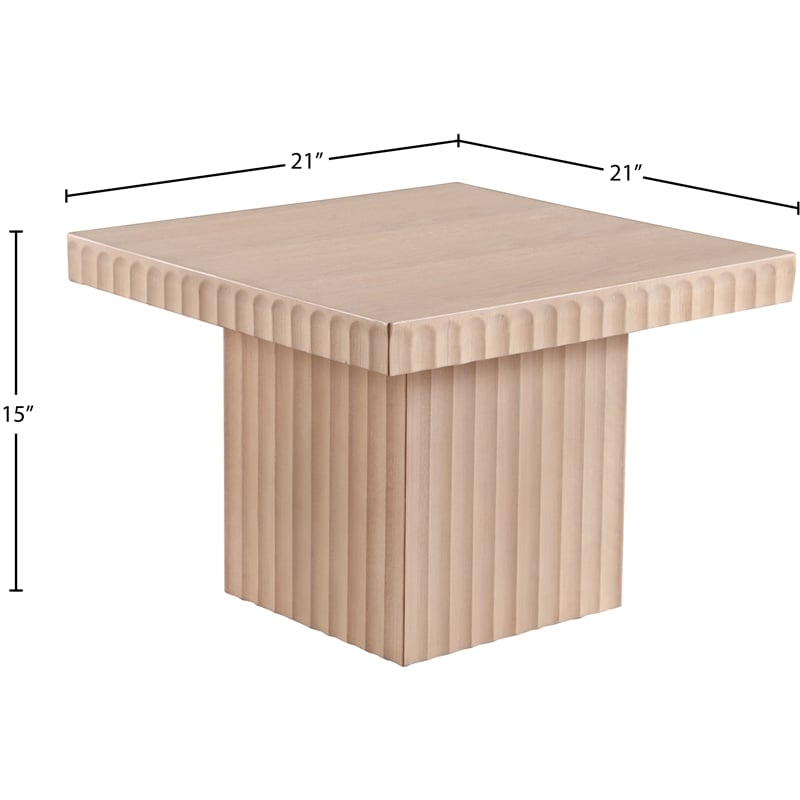 Meridian Furniture Spencer Natural Oak Veneer Coffee Table