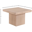 Meridian Furniture Spencer Natural Oak Veneer Coffee Table