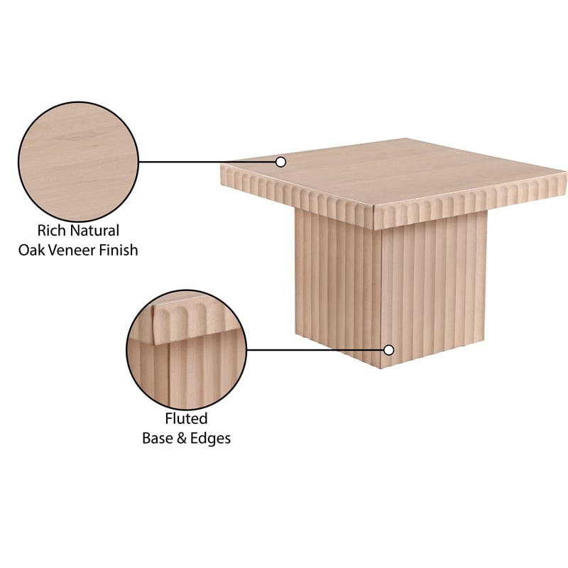 Meridian Furniture Spencer Natural Oak Veneer Coffee Table
