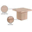 Meridian Furniture Spencer Natural Oak Veneer Coffee Table