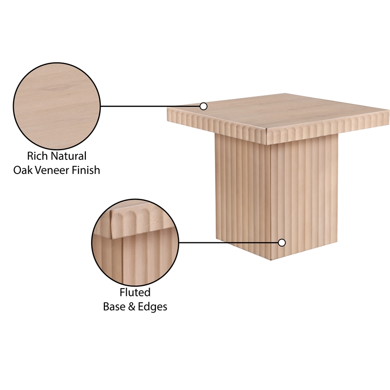 Meridian Furniture Spencer Natural Oak Veneer Coffee Table