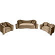 Meridian Furniture Destin Beige Velvet Sofa
