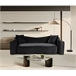 Meridian Furniture Destin Black Velvet Sofa
