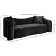Meridian Furniture Destin Black Velvet Sofa