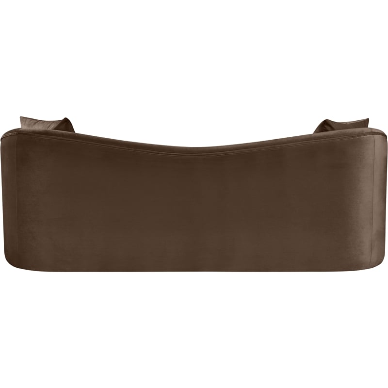 Meridian Furniture Destin Brown Velvet Sofa