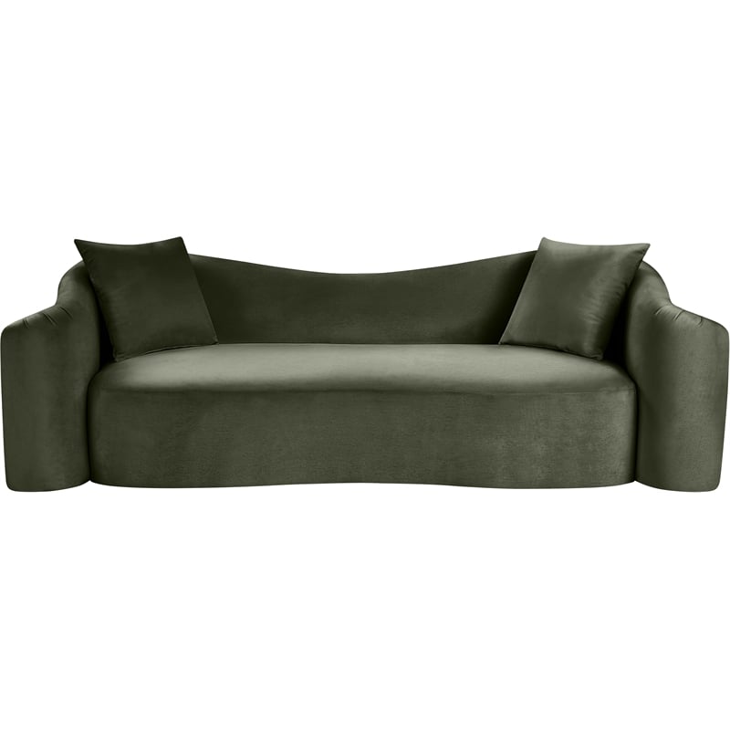 Meridian Furniture Destin Green Velvet Sofa