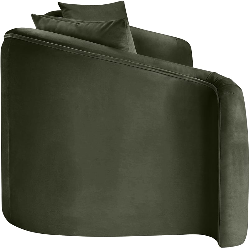Meridian Furniture Destin Green Velvet Sofa