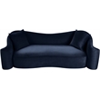 Meridian Furniture Destin Navy Velvet Sofa