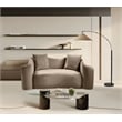 Meridian Furniture Destin Taupe Velvet Loveseat