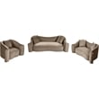 Meridian Furniture Destin Taupe Velvet Loveseat
