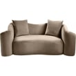 Meridian Furniture Destin Taupe Velvet Loveseat