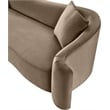 Meridian Furniture Destin Taupe Velvet Loveseat