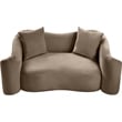 Meridian Furniture Destin Taupe Velvet Loveseat