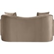 Meridian Furniture Destin Taupe Velvet Loveseat