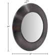 Meridian Furniture Sphere Black Iron Framed Mirror