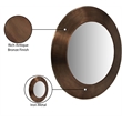 Meridian Furniture Sphere Brown Iron Framed Mirror