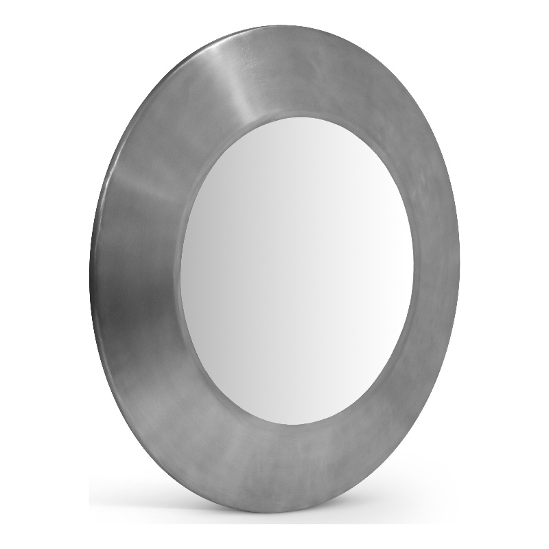 Meridian Furniture Sphere Silver Iron Framed Mirror