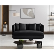 Meridian Furniture Alder Black Velvet Loveseat