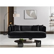 Meridian Furniture Alder Black Velvet Sofa