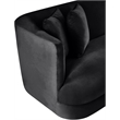Meridian Furniture Alder Black Velvet Sofa