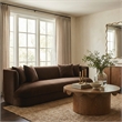 Meridian Furniture Alder Brown Velvet Sofa