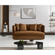 Meridian Furniture Alder Saddle Velvet Loveseat