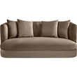 Meridian Furniture Alder Taupe Velvet Loveseat