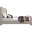 Meridian Furniture Gavin Beige Chenille Fabric King Bed