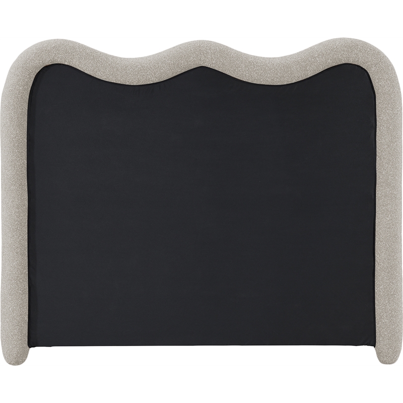 Meridian Furniture Gavin Beige Chenille Fabric King Bed