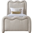 Meridian Furniture Gavin Beige Chenille Fabric Twin Bed