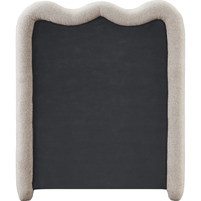 Meridian Furniture Gavin Beige Chenille Fabric Twin Bed