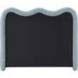 Meridian Furniture Gavin Blue Chenille Fabric King Bed