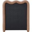 Meridian Furniture Gavin Cognac Chenille Fabric Twin Bed