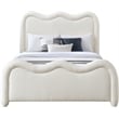 Meridian Furniture Gavin Cream Chenille Fabric Full Bed