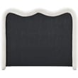 Meridian Furniture Gavin Cream Chenille Fabric Full Bed