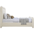 Meridian Furniture Gavin Cream Chenille Fabric Twin Bed