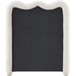 Meridian Furniture Gavin Cream Chenille Fabric Twin Bed