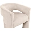 Meridian Furniture Riz Beige Microsuede Corduroy Accent/Dining Chair