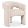 Meridian Furniture Riz Beige Microsuede Corduroy Accent/Dining Chair