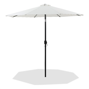 Meridian Furniture Fiji White Polyester Patio Umbrella