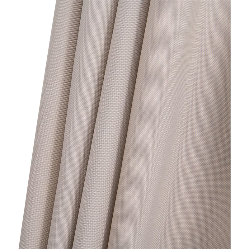 Meridian Furniture Amalfi Beige Polyester Patio Umbrella with Base Set